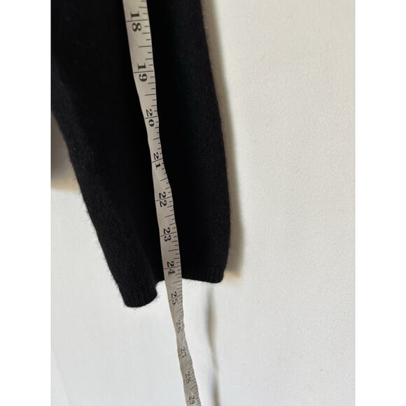 Kinross Cashmere Sweater Vneck Black Soft Womens Small - Picture 9 of 10